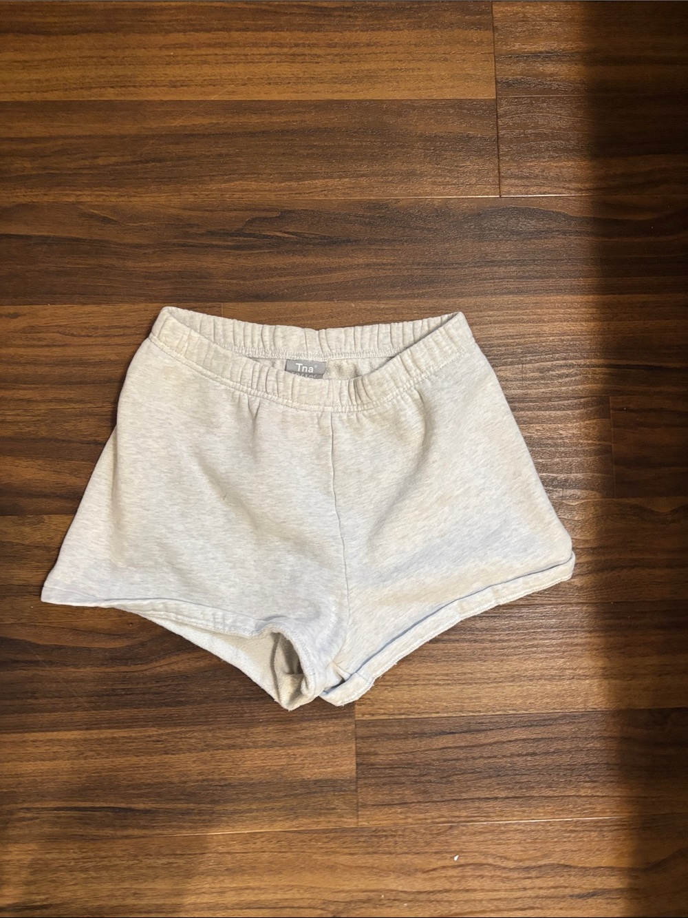 TNA Light Heather Gray Athletic Lounge Shorts